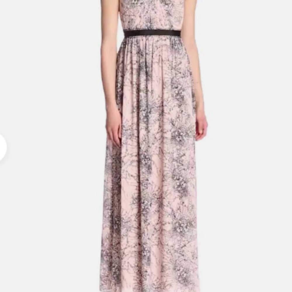 BCBG Soft Petal Amber Strapless Dress (Size 4)